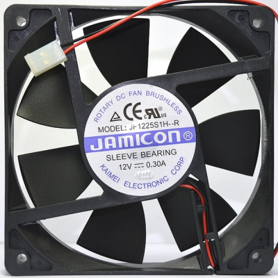 JAMICON вентилятор JF1225S1H 120х120х25 12В с разъемом 2 конт.MOLEX 5239-2(PHU-2) С00034213