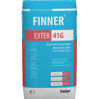 Цементная финишная шпатлевка Dauer finner exter 41g 31638