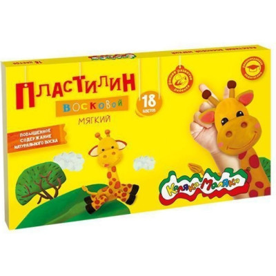 Восковой пластилин Каляка-Маляка ПВКМ18