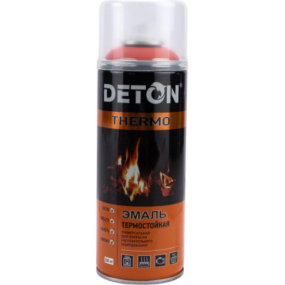 Термостойкая аэрозольная эмаль Deton THERMO 126940