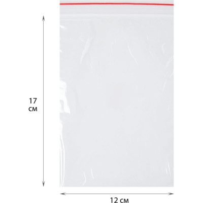 PACK INNOVATION Пакет с замком Zip-Lock Зип лок 12x17 см 40 мкм 1000 шт IP00121740-10