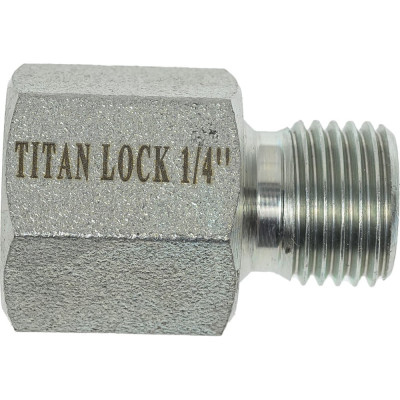 TITAN LOCK Ниппель переходной сталь, 1/4