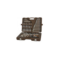 Специальный набор инструмента Ombra 911150 торцевые головки 1/4, 3/8, 1/2DR 4-32 мм и SAE 5/32 - 1-1/4, ударные торцевые головки 1/2 17-23 мм, 150 предметов 055544