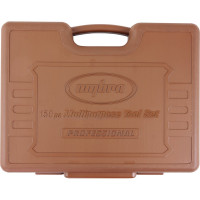 Специальный набор инструмента Ombra 911150 торцевые головки 1/4, 3/8, 1/2DR 4-32 мм и SAE 5/32 - 1-1/4, ударные торцевые головки 1/2 17-23 мм, 150 предметов 055544