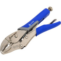 Зажим с фиксатором (175 мм, фигурные губки) МАСТАК 036-00175H