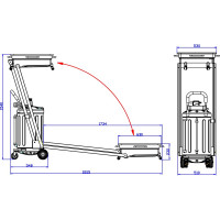 Установка для слива и откачки масла с подкатной ванной Trommelberg UZM8032 (80 л)