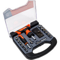 Набор отверток-держателей Кратон Complect SSK-07 с битами и торцевыми головками, 48 предметов в кейсе 2 09 05 007