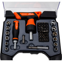 Набор отверток-держателей Кратон Complect SSK-07 с битами и торцевыми головками, 48 предметов в кейсе 2 09 05 007