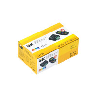 Контроллер с ПДУ IEK радио, RGB, 3 канала, 12В, 4А, 144Вт, черный LSC1-RGB-144-RF-20-12-B