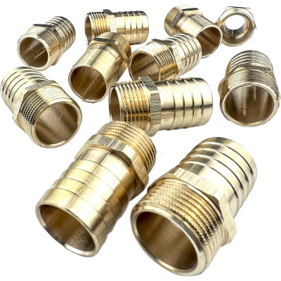 Штуцер для шлангов Профитт 10 шт, НР 3/4" х 25 мм 9274467