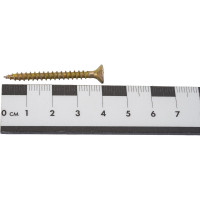 Шурупы ВИРТУОЗ 4х40 потайная головка, желтый цинк 200 шт 280-04642