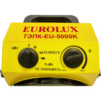 Тепловая электрическая пушка Eurolux ТЭПК-EU-5000K керамический нагревательный элемент, круглая 67/1/38