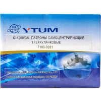Патрон токарный 7100-0031 K11-200/C5 200 мм, прямые и обратные кулачки YTUM ch20031