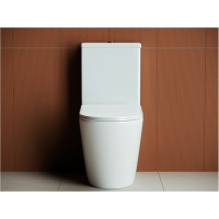 Бачок для унитаза Ceramicanova HIGHLIGHT Rimless двойной смыв, 3/6 арматура R&T CN1802-T