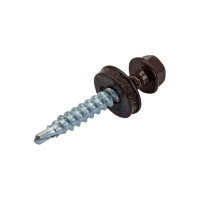 Кровельные саморезы ВИРТУОЗ 4,8х38 мм, RAL 8017, шоколад, 150 шт. 600-44068