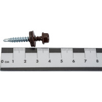 Кровельные саморезы ВИРТУОЗ 4,8х38 мм, RAL 8017, шоколад, 150 шт. 600-44068