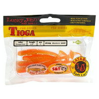 Съедобные искусственные виброхвосты LUCKY JOHN LJ Pro Series TIOGA 2.9in, цвет T26, 7шт. 140103-T26