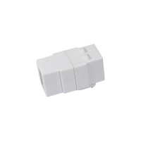 Вставка LANMASTER Keystone USB 2.0, тип A, мама-мама, 180 градусов, белая LAN-OK-USB20-AA/V-WH