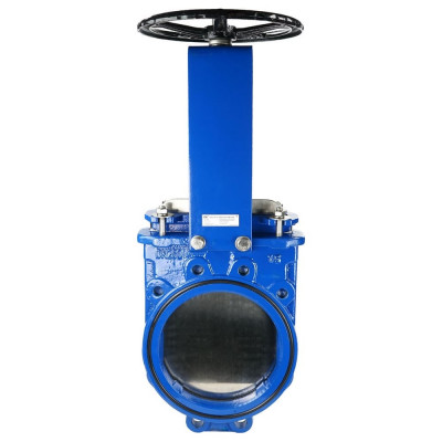 Задвижка шиберная DN.ru GGG40-SS304-NBR-2W Ду250 Ру10 двусторонняя, штурвал D040-03178