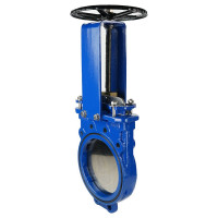 Задвижка шиберная DN.ru GGG40-SS304-NBR-2W Ду250 Ру10 двусторонняя, штурвал D040-03178