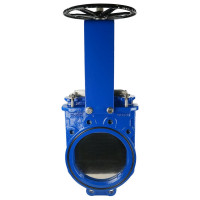 Задвижка шиберная DN.ru GGG40-SS304-NBR-2W Ду250 Ру10 двусторонняя, штурвал D040-03178