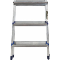 Алюминиевая двухсторонняя стремянка SMARTY Alpha Duo 3 ступени SN026-03