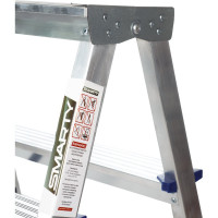Алюминиевая двухсторонняя стремянка SMARTY Alpha Duo 6 ступеней SN026-06