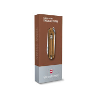 Нож-брелок Victorinox Classic SD Colors Chocolate Fudge 58 мм, 7 функций, карамельный 0.6223.T55G