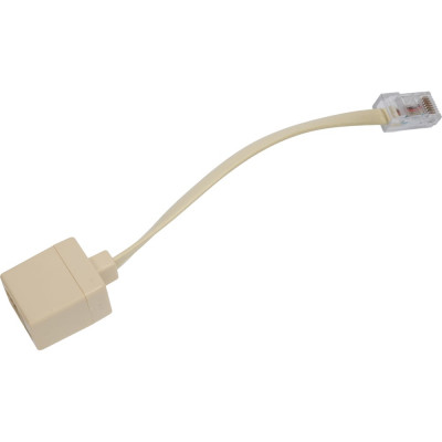 Переходник с порта TWT RJ-45 на порт RJ-12, длина шнура 10 см AD4512-L