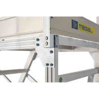 Вышка - стремянка MEGAL разборная на колесах (150 кг) - ВС-1.5 211515