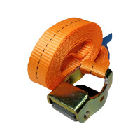 Стяжной ремень с пружинным замком UVE 600 daN, 3 м, 25 мм, оранжевый RS-25-600-3-orange