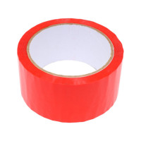 Упаковочная клейкая лента ООО Комус 48 мм х 55 м х 43 мкм, красная 455017