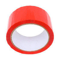 Упаковочная клейкая лента ООО Комус 48 мм х 55 м х 43 мкм, красная 455017