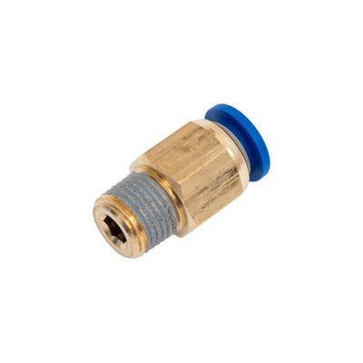 Фитинг 6 мм с наружной металлической резьбой R1/8" CDC Pneumatics PC 0601