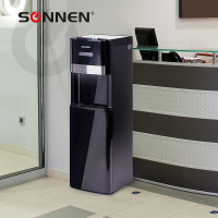 Кулер для воды SONNEN FSE-03B, напольный, нагрев/охлаждение, нижняя загрузка, 3 крана, черный 454998