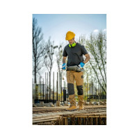 Рабочие штаны HOEGERT TECHNIK EDGAR бежевые, размер 3XL HT5K276-1-3XL