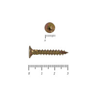 Саморезы по дереву КРЕП-КОМП ПРОФИ желтые, потайн. 3.5х30 мм 500 шт. 03530Fh