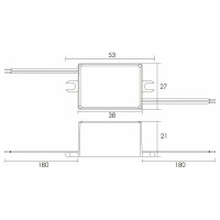 Блок питания AcTEC 12В, 4Вт, IP65, 0.33A, 38x27x21мм MINI12V/4W