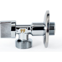 Угловой шаровой кран для бытовой техники PROFACTOR PF CHROME н/н 1/2 дюйма х 3/4 дюйма PF BAV 358