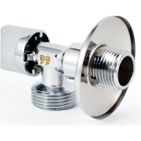 Угловой шаровой кран для бытовой техники PROFACTOR PF CHROME н/н 1/2 дюйма х 3/4 дюйма PF BAV 358