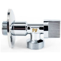 Угловой шаровой кран для бытовой техники PROFACTOR PF CHROME н/н 1/2 дюйма х 3/4 дюйма PF BAV 358