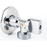 Угловой шаровой кран для бытовой техники PROFACTOR PF CHROME н/н 1/2 дюйма х 3/4 дюйма PF BAV 358