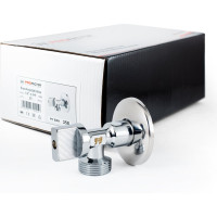 Угловой шаровой кран для бытовой техники PROFACTOR PF CHROME н/н 1/2 дюйма х 3/4 дюйма PF BAV 358