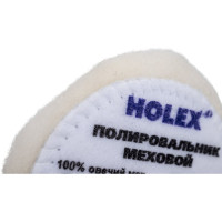 Круг полировальный меховой из овчины на мягкой основе PROFI 80 мм HOLEX HAS-4294