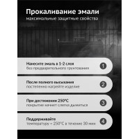 Эмаль термостойкая для мангалов KUDO золотая KU-5127