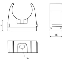 Клипса KOPOS PVC, комплект 10 шт. 5332_KB