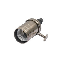 Подвесной патрон TDM ELECTRIC Е27 с выключателем, металлический "Лофт", бронза SQ0335-0068