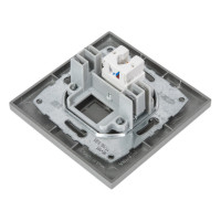 Компьютерная розетка Mono Electric DESPINA Rj45 Cat6 антрацит 102-242405-125