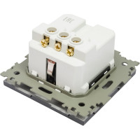 Электрическая розетка с заземлением CGSS 16А черная Практика PL-W160A-BCM