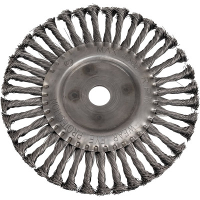 Щетка крацовка дисковая без гайки (200 мм; стальная проволока) для УШМ Orientcraft WHB000200840